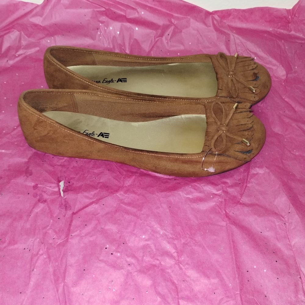 American Eagle Outfitters Women's Brown Flats